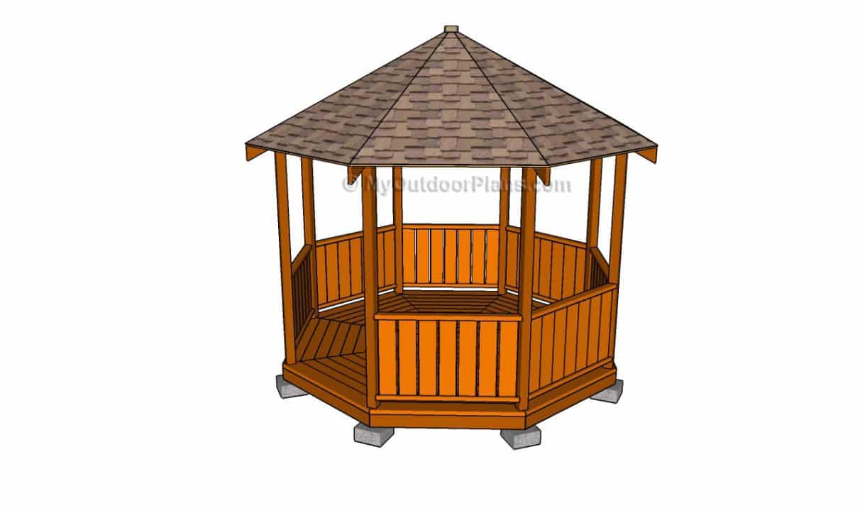 Octagonal gazebo