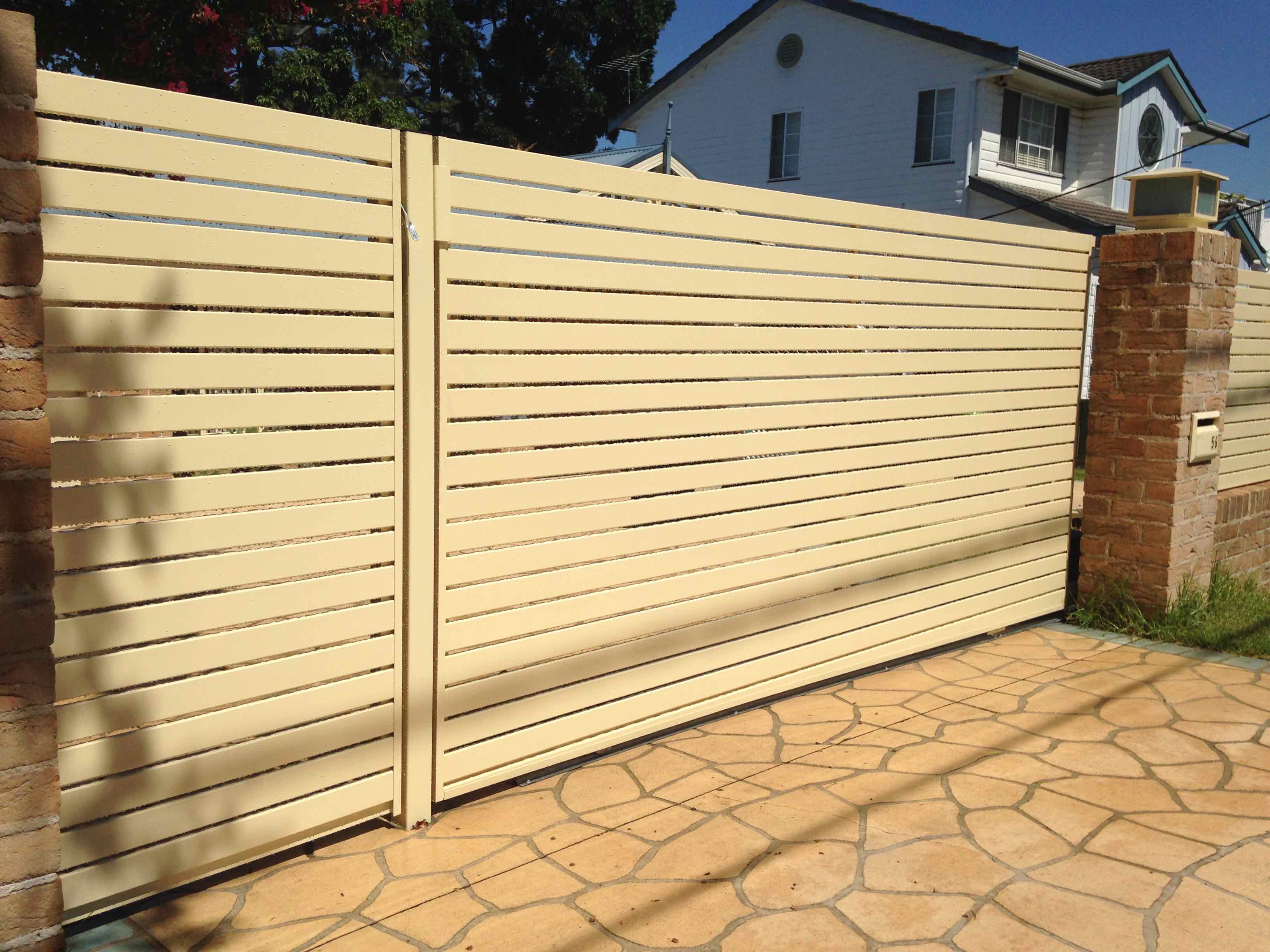 Sliding fence