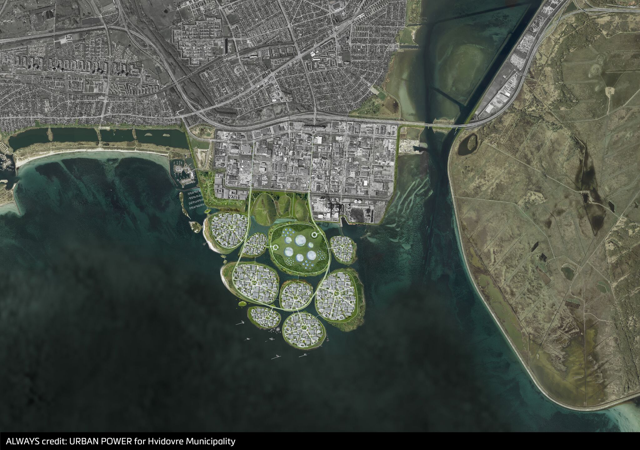 Floating cities copenhagen will "grow" nine new islands