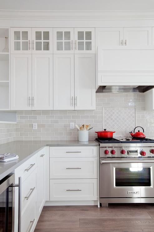 The small and cozy white kitchen