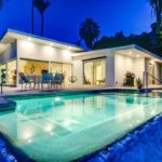 Mid-century house with infinity pool