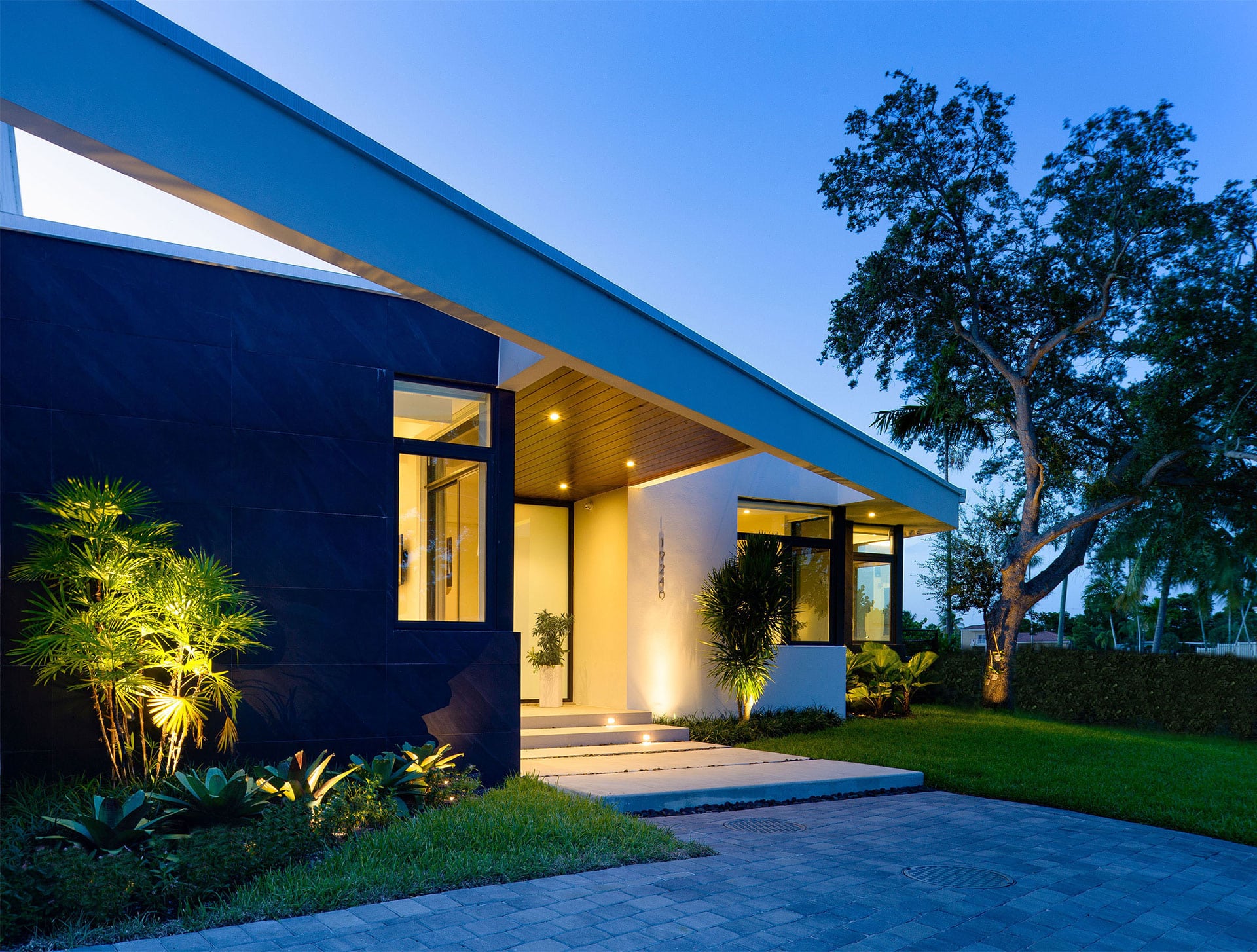 Lake view miami beach architecture modern architecture sdh studio entry detail