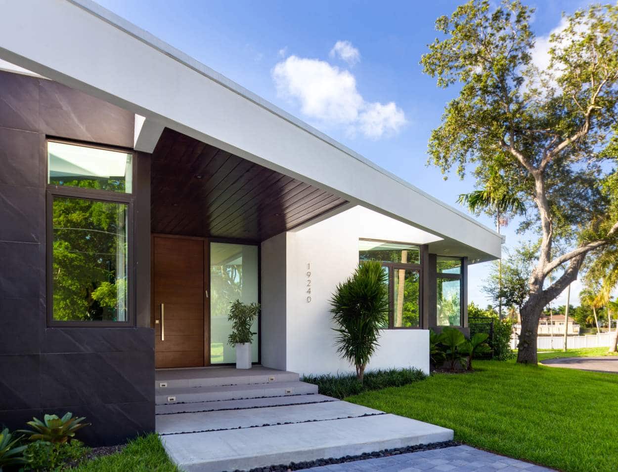 Lake view miami beach architecture modern architecture sdh studio entry door