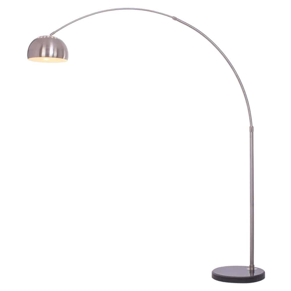 Arcing floor lamp