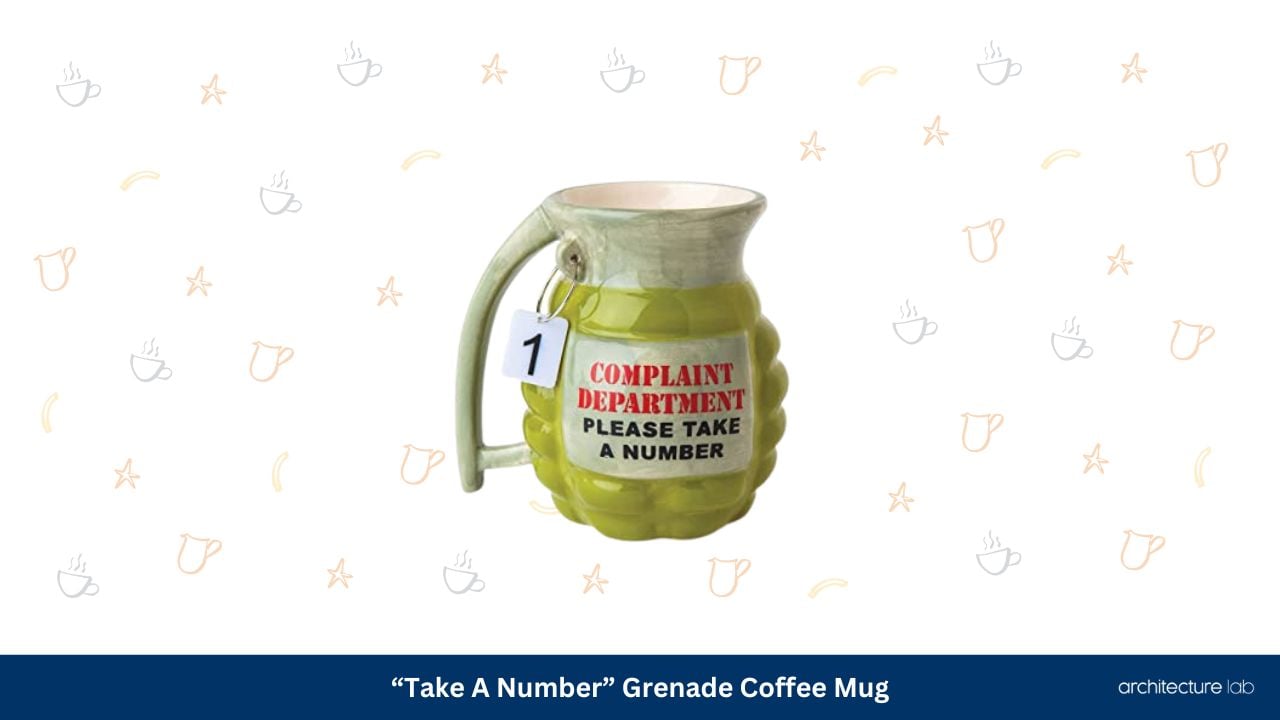 Take a number grenade coffee mug