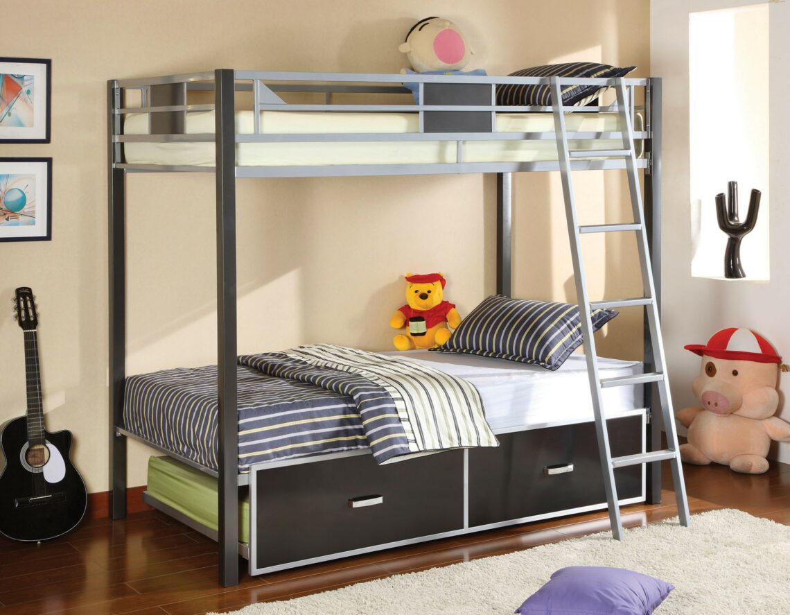 2. Metal bunk beds 