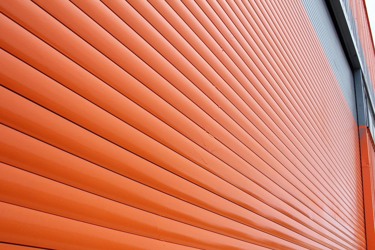 Corrugated metal siding