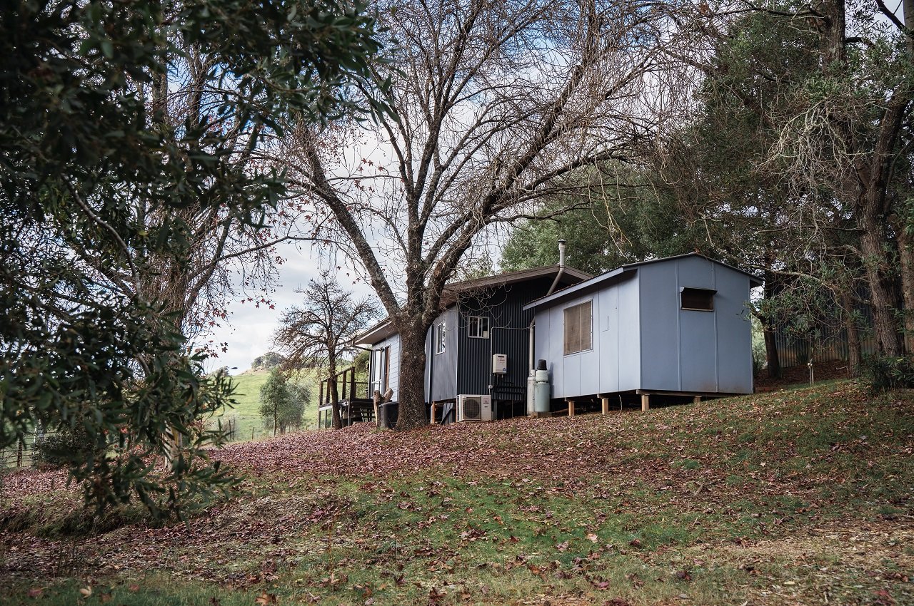 Sheds with post-and-beam foundation