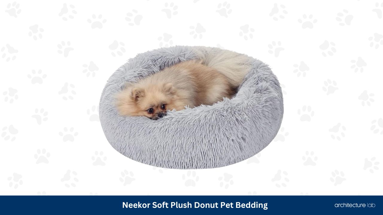 Neekor soft plush donut pet bedding10