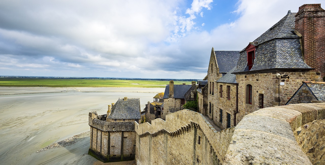 Part of mont-saint-michel, france. Century wise classification.