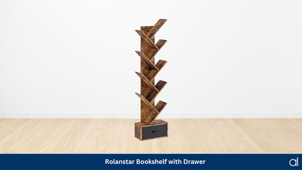 Rolanstar bookshelf with drawer