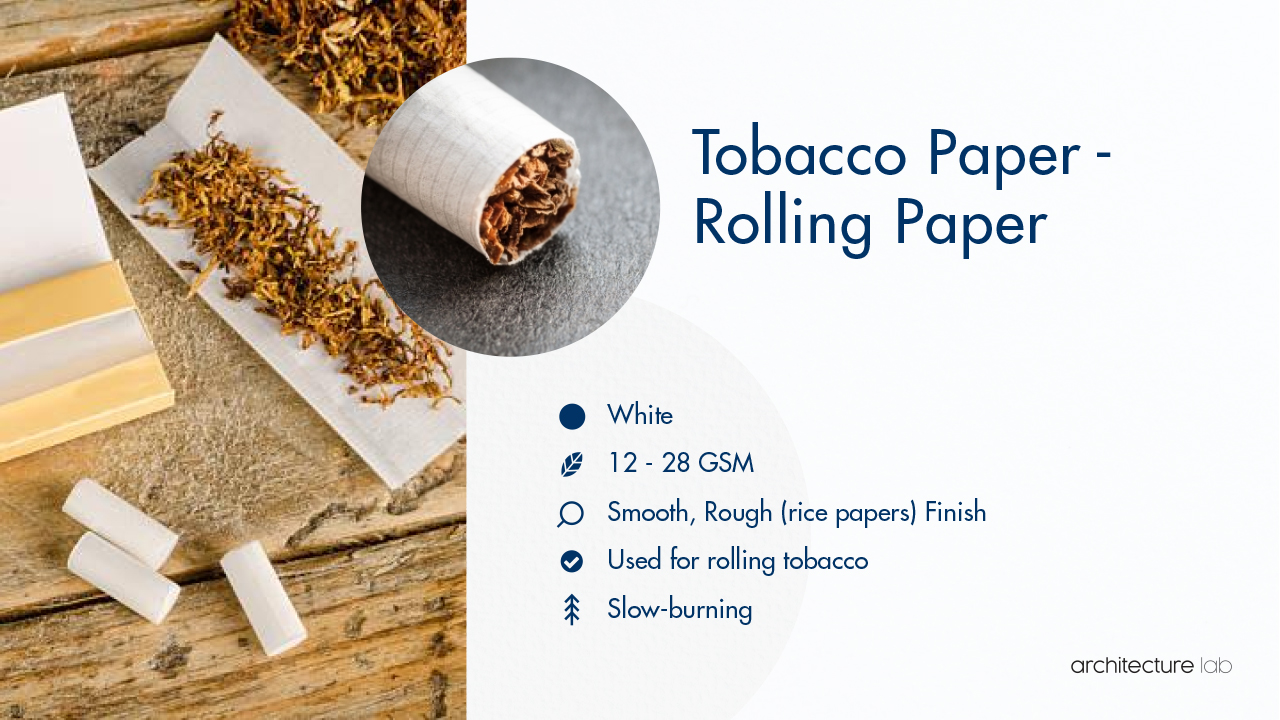 12. Tobacco paper - rolling paper