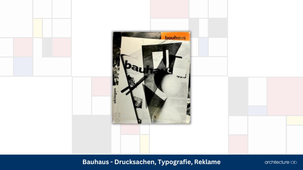 Bauhaus drucksachen typografie reklame