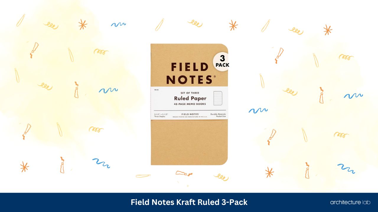 Field notes kraft ruled 3 pack