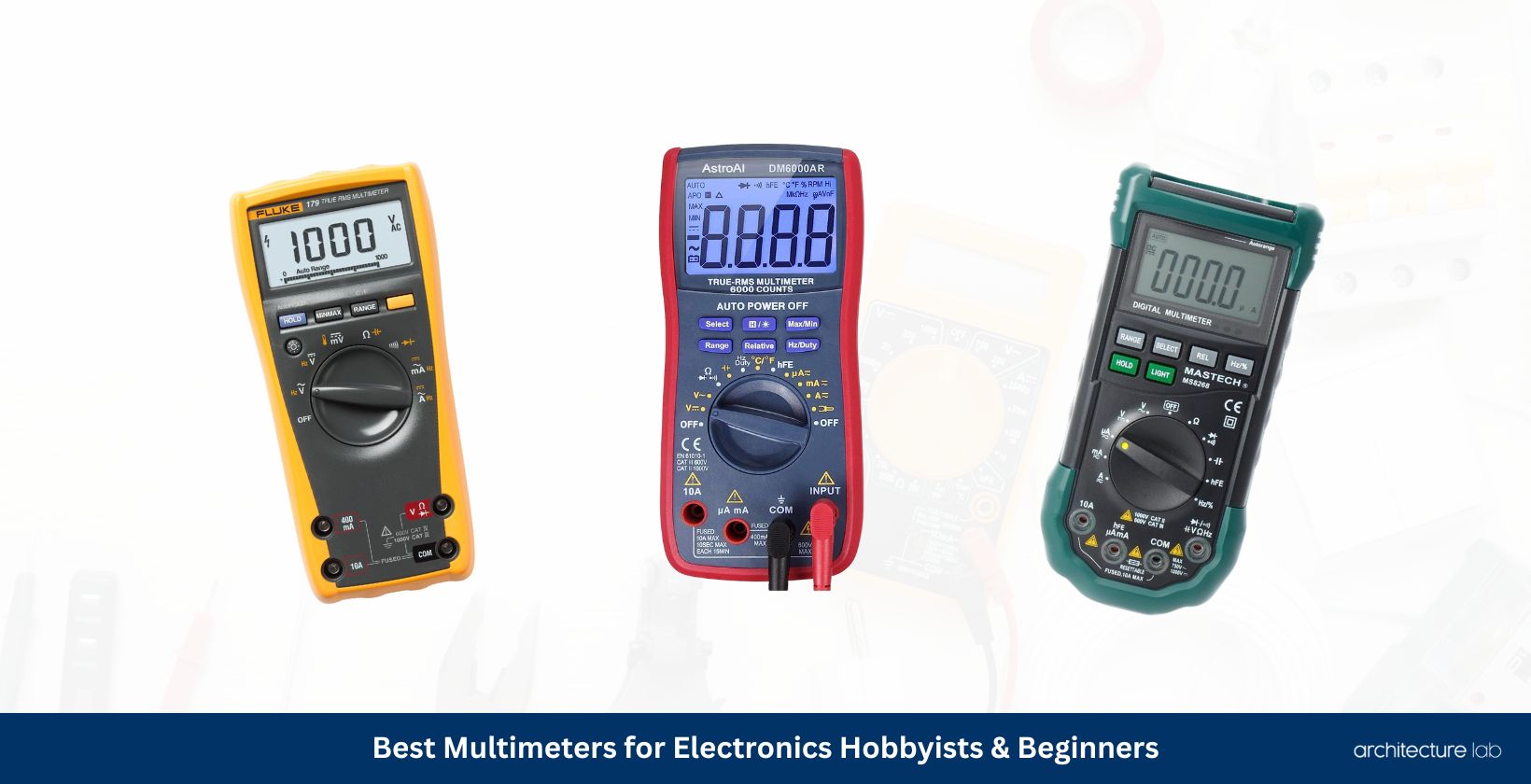 Best multimeters for electronics hobbyists & beginners