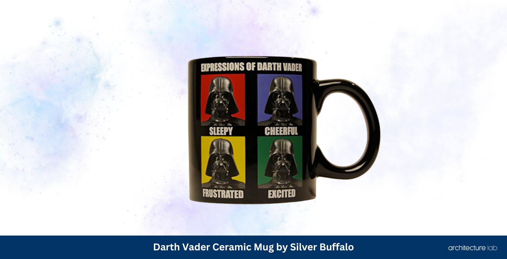 Simple but funny darth vader ceramic mug by silver buffalo